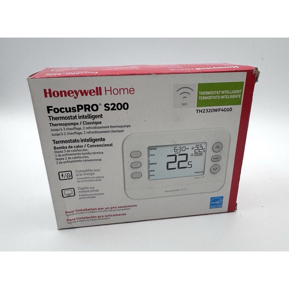 Honeywell Home FocusPRO S200 Wi-Fi Thermostat TH2320WF4010 Sealed